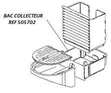 bac collecteur pour machine  caf nespresso m110 pixie magimix