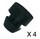 Lot de 4 pieds pour friteuse Pro First AM205010 de Moulinex