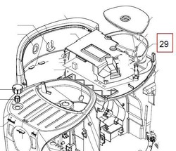 Bac  grain pour robot Odea de Saeco