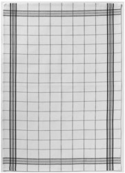 Torchon  carreaux rnoir et blanc classique 50 x 70 cm Winkler