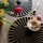 Set de table rond noir / or feutre Raini 40 cm Winkler