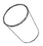 Pot de stockage 250 ml pour machine à glaces Moulinex Freezi MJ8024F0 - MJ803AF0
