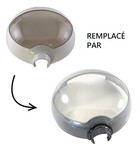 Couvercle pour friteuse Actifry express FZ750000/12C Seb - rfrence d&#039;origine remplace