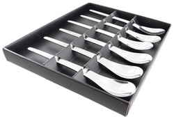 Set de 6 cuillres  caf en inox