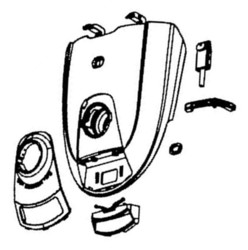 Capot rouge pour aspirateur tra�neau Rowenta Power XXL RO31