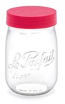 Bocal stockage 1 L couvercle  visser rouge &quot;Color Vis&quot; Le Parfait