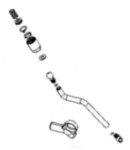Buse vapeur assemble pour machine  caf expresso Riviera &amp; Bar CE837A