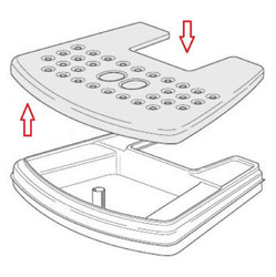Grille d'goutage pour robot caf Scultura ECZ351