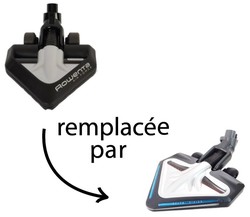 Electro-brosse d'origine remplace par son quivalence : brosse DELTA Rowenta