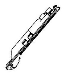 Cache du corps de la batterie pour aspirateur laveur Rowenta X-Clean 7 GZ5735E0 - GZ5736E0