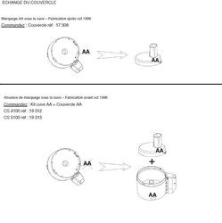 Bol ou cuve + couvercle robot culinaire cuisine systme 4100 Magimix