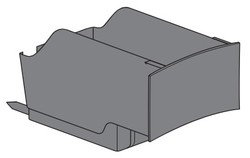 Bac  marc gris pour robot caf Delonghi Magnifica ECAM31 - ECAM32