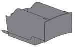 Bac  marc gris pour robot caf Delonghi Magnifica ECAM31 - ECAM32