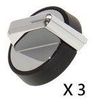Kit de 3 boutons pour mini four lectrique Delonghi EO40112.BK