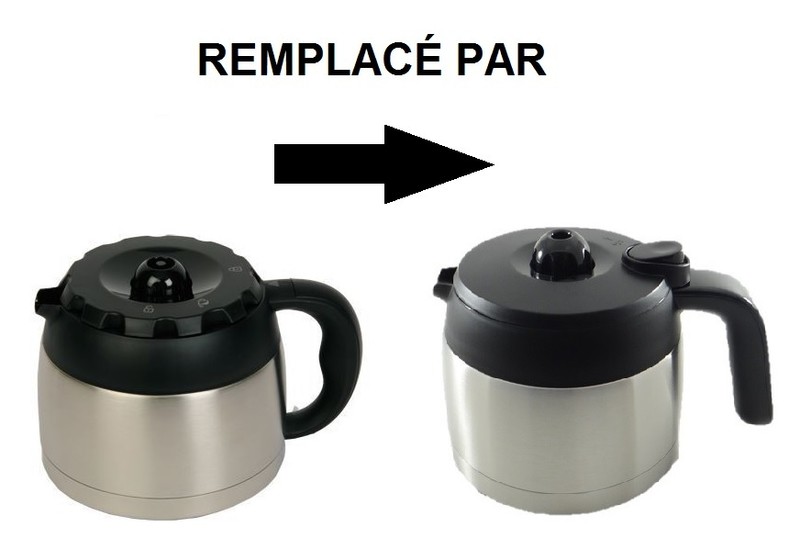 Pot isotherme pour cafetière Moulinex Principio FT260 et Subito FT360 FT362  