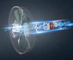 Hlices vertes pour ventilateur Rowenta Turbo Silence Extrme + VU5890F0/CJ0