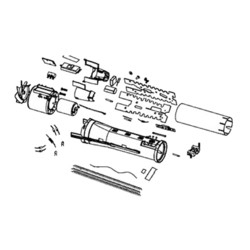 Ensemble moteur + rsistance + hlice brosse soufflante Rowenta CF96