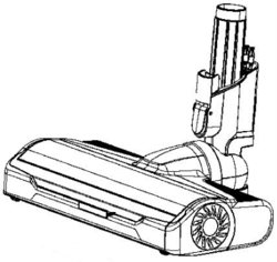 Brosse de sol blanche pour aspirateur Rowenta X-PERT 7.60 RH6A37WO