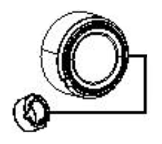 Bouton de commande pour robot Masterchef Essential MOULINEX QA1508