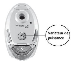 bouton de variation rouge pour aspirateur Rowenta Silence Force Compact Upgrade