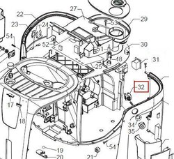 Interrupteur gnral pour robot caf Talea de Saeco