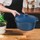 MISMJCP21-01 : Poigne macaron Terrazzo Bleue
