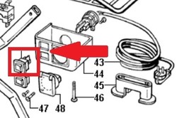 Interrupteur Polti pour table stira e aspira FPAS0014 FPAS0015