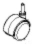 Roue avant pivotante pour nettoyeur vapeur Astoria NN320A - NN650A