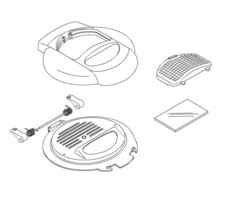 couvercle complet pour friteuse Delonghi F612, F622