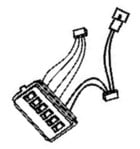 Faisceau d'alimentation arri�re pour aspirateur robot Rowenta Explorer Serie 220 240