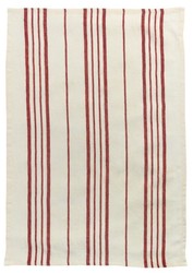 Torchon ray rouge et cru Karma 55 x 75 cm - 100% lin Winkler