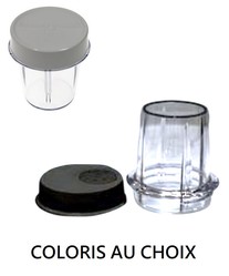 bol + couvercle noir du moulin � �pices pour blender bl416 kenwood - couleur au choix