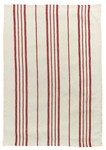 Torchon ray rouge et cru Karma 55 x 75 cm - 100% lin Winkler