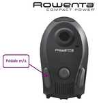 pdale marche/arrt pour aspirateur Rowenta Compact Power RO3845