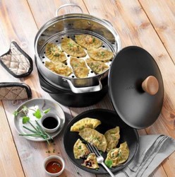 Panier vapeur inox 28 cm pour l'incroyable cocotte Cookut