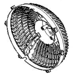 Grille arrire de radiateur soufflant Rowenta Air Force HQ7