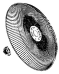 Grille arrire pour ventilateur Rowenta Turbo Silence Extrme VU567