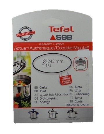 790137 - Joint pour autocuiseur aluminium Seb Authentique - 8L