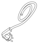 Cble d&#039;alimentation pour friteuse sans huile Tefal Easy Fry Infrared EY831GE0