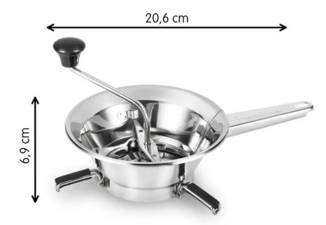 Moulinex A45306 Petit Ménager Moulin Légumes N°2 en Inox 24 cm, fabriqué en  France : : Cuisine et Maison