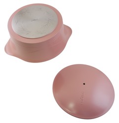 L'Incroyable cocotte ovale 20 cm Cookut compatible tous feux - rose guimauve