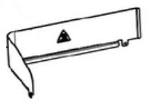 Pare-graisse gauche pour plancha grill Riviera & Bar QPL528