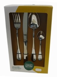 Mnagre 16 couverts inox collection Louis de marque Genevive Lethu