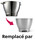 Bol inox pour robot Chef Kenwood