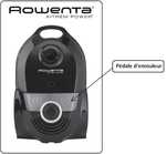 pdale d&#039;enrouleur pour aspirateur Rowenta X-Trem Power