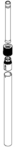 Tube de pied noir pour ventilateur Essential + VU4420 Rowenta