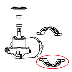 Amortisseur inferieur du moteur pour extracteur de jus Infiny Juice de MOULINEX