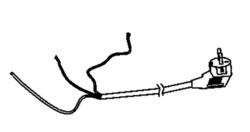Cordon d'alimentation pour MOULINEX Principio FG260110/87A et FG260111