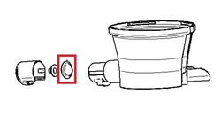 Joint du robinet pour extracteur de jus Juice & Clean Tefal