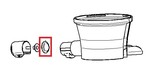 Joint du robinet pour extracteur de jus Juice &amp; Clean Tefal